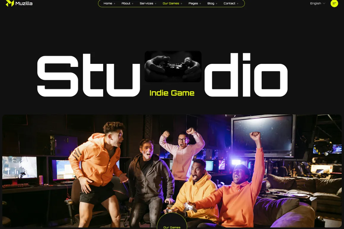 Muzilla - Game Studios HTML template