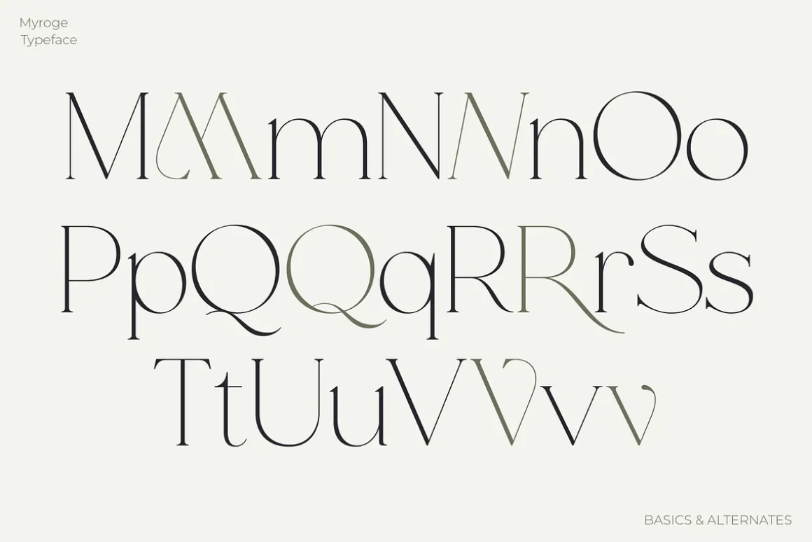 MYROGE elegant & stylish serif