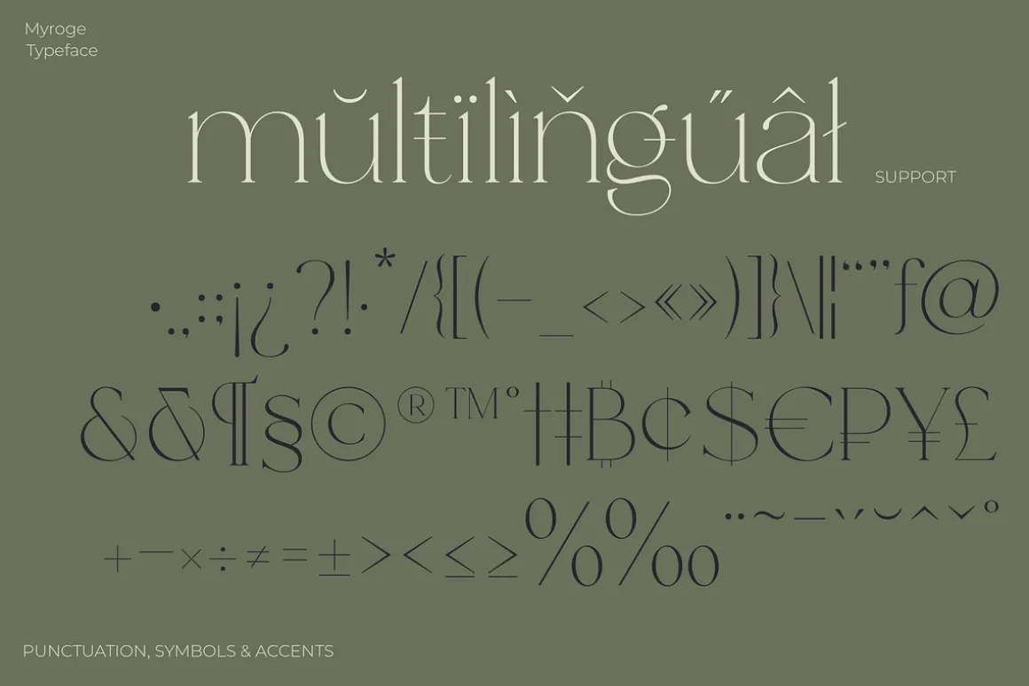 MYROGE elegant & stylish serif