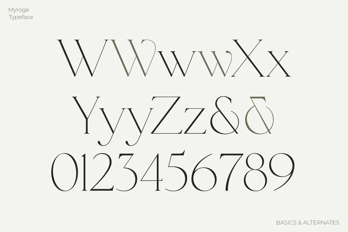 MYROGE elegant & stylish serif