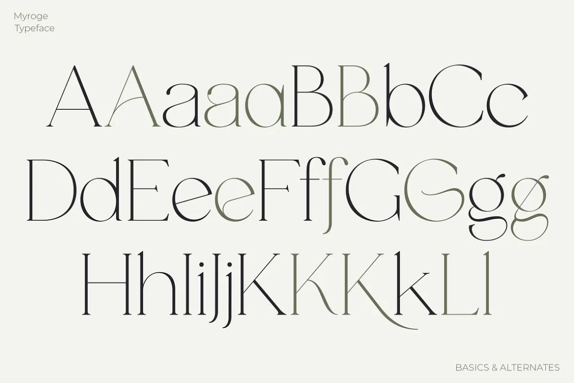 MYROGE elegant & stylish serif