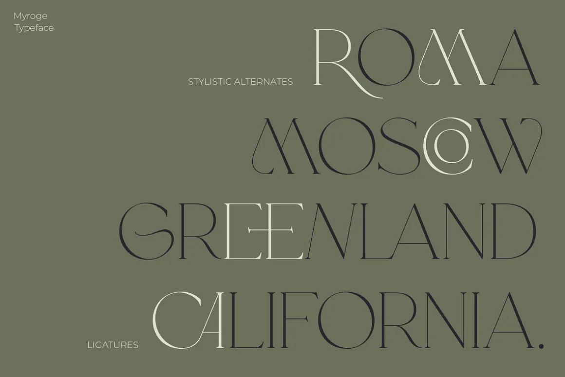 MYROGE elegant & stylish serif