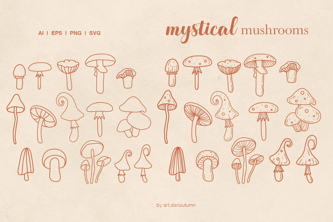 Mystical vibe vector illustrations