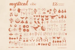 Mystical vibe vector illustrations