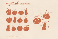 Mystical vibe vector illustrations