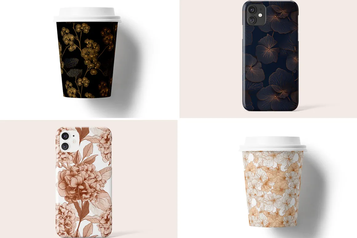 Mystic Hydrangeas Patterns