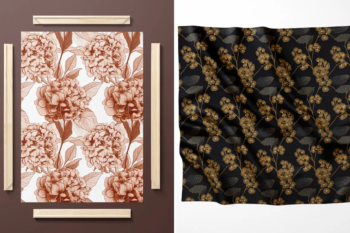 Mystic Hydrangeas Patterns