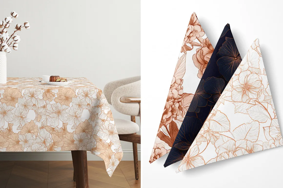 Mystic Hydrangeas Patterns
