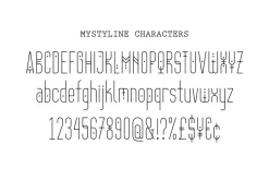 Mystyline - Thin Line Condensed Font