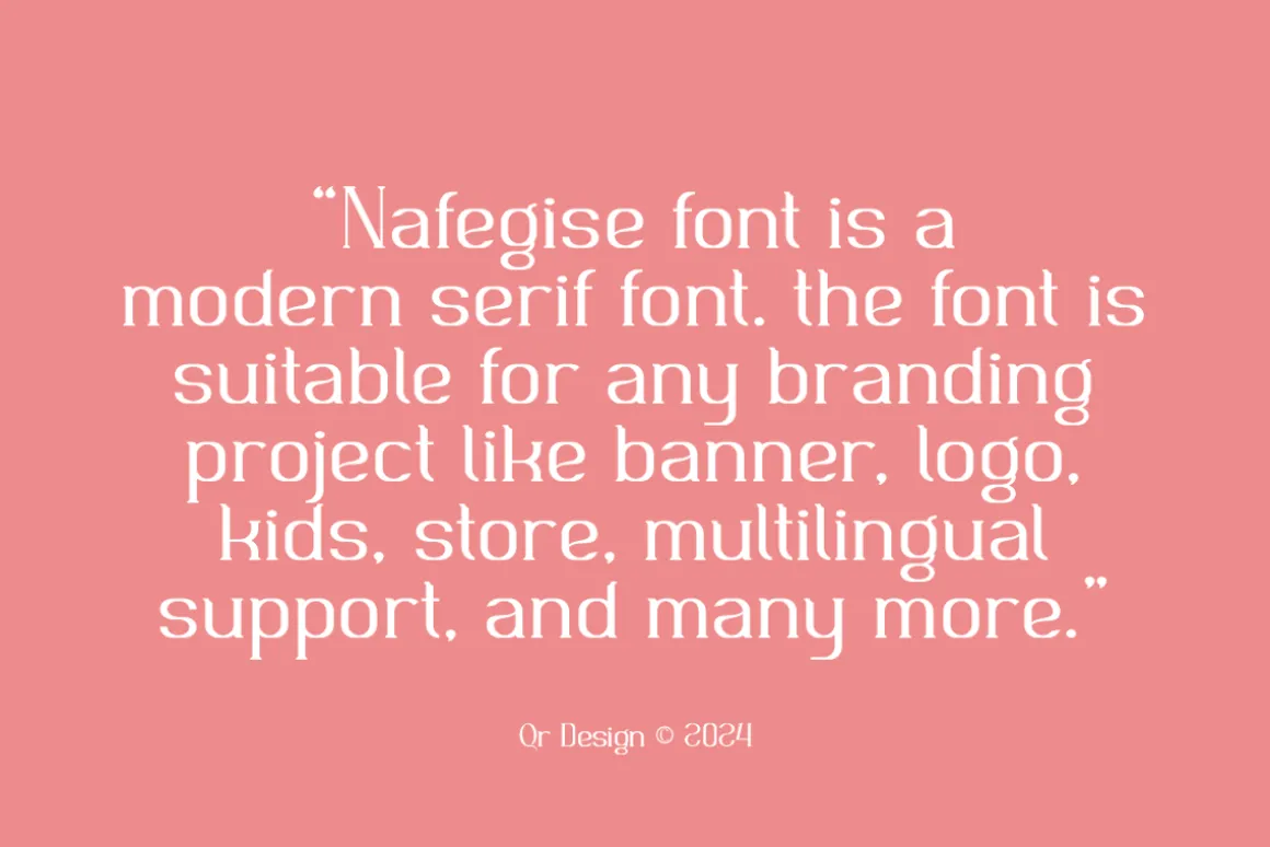 Nafegise - Elegant Serif Typeface