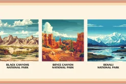 National Park Poster Illustrations