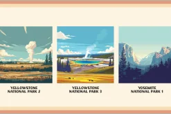 National Park Poster Illustrations