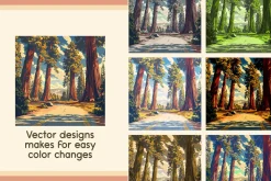 National Park Poster Illustrations