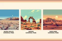National Park Poster Illustrations