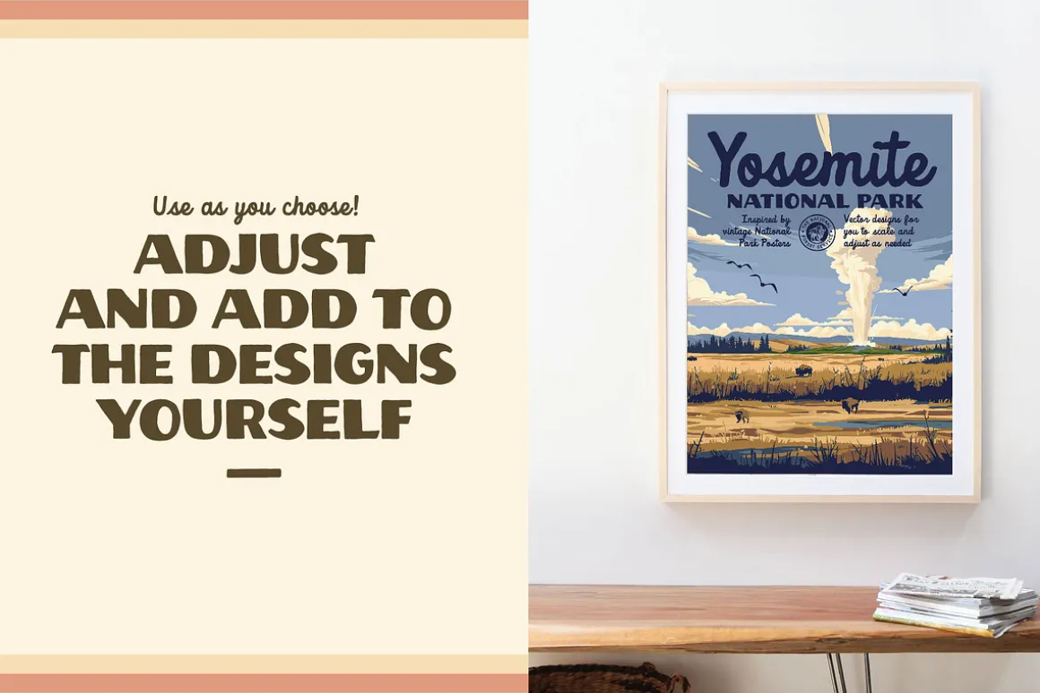 National Park Poster Illustrations
