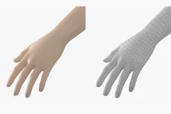 Natural Female 01 A-Pose Base Mesh