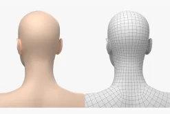 Natural Female 01 A-Pose Base Mesh