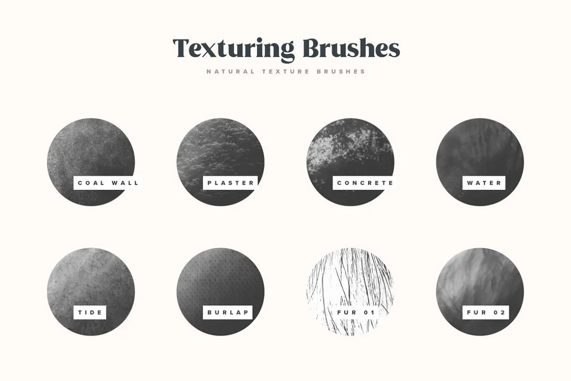 Natural Texture Procreate Brushes