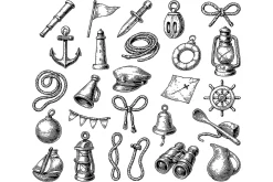 Nautical Marine Icon Collection