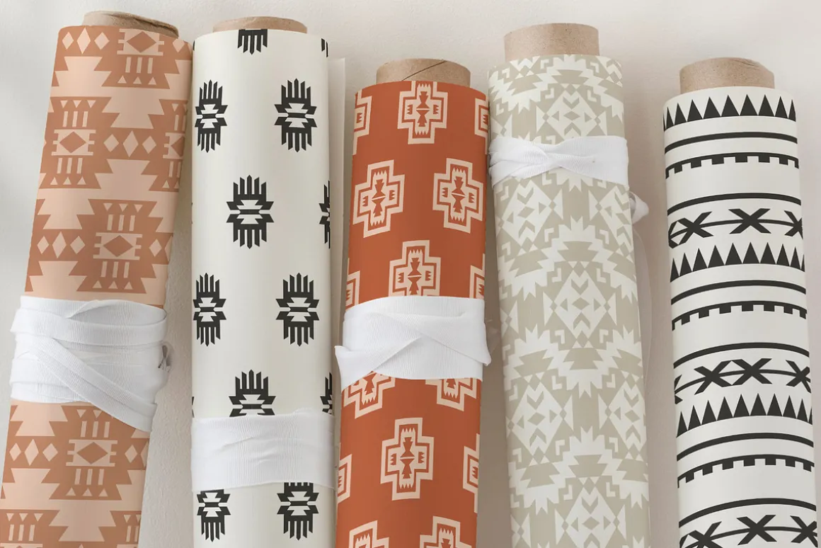 30 Navajo Minimal Vector Patterns