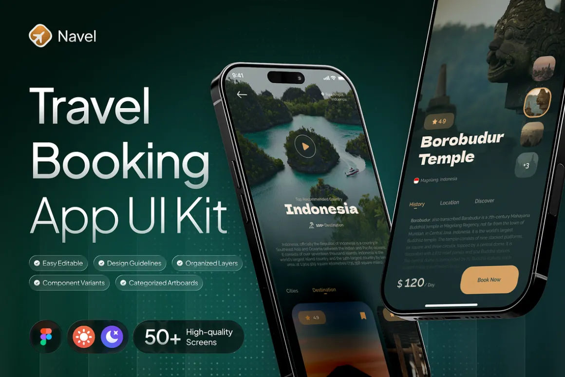 Navel - Tour & Travel Booking UI Kit