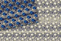Navy Floral Lace Digital Paper