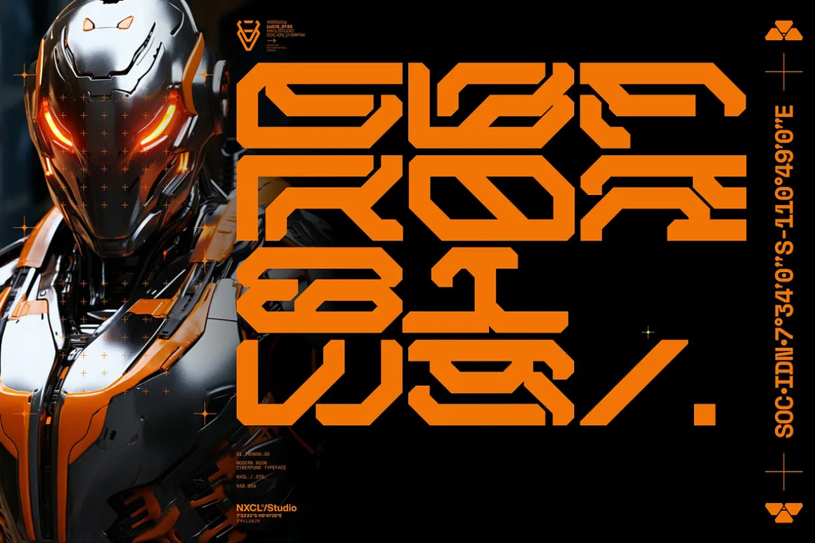 NCL GESROB - Cyberpunk Font