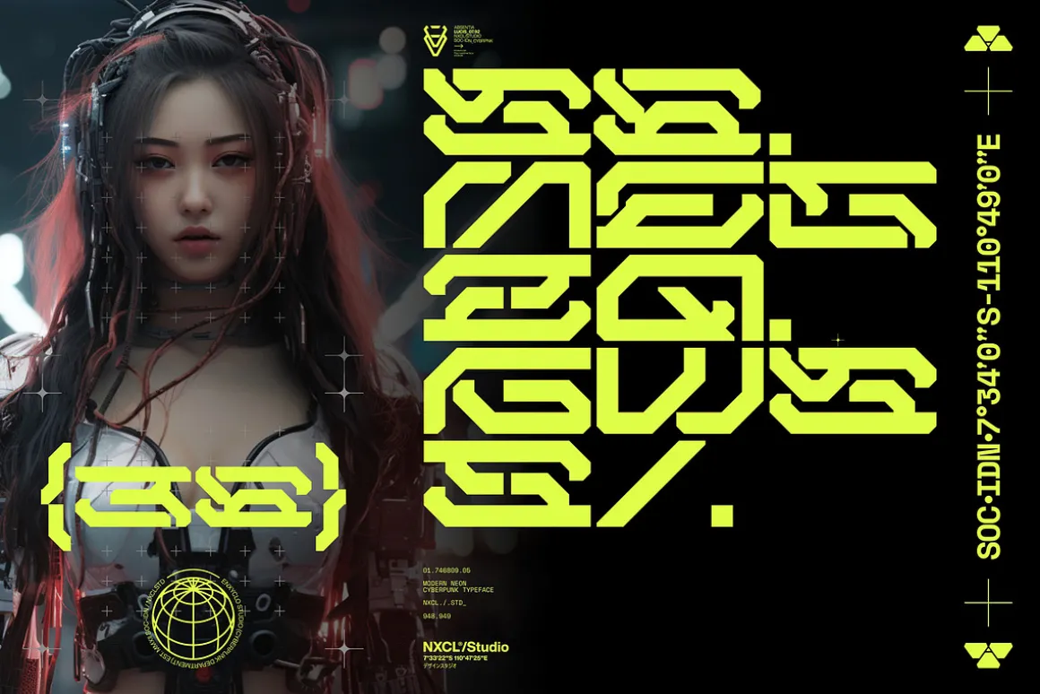 NCL GESROB - Cyberpunk Font