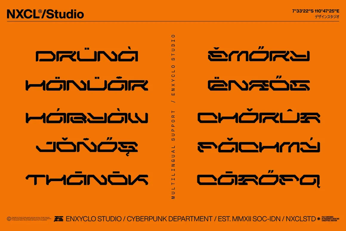 NCL GESROB - Cyberpunk Font