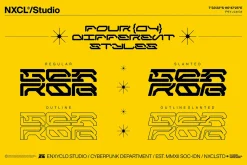 NCL GESROB - Cyberpunk Font