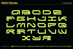 NCL GESROB - Cyberpunk Font