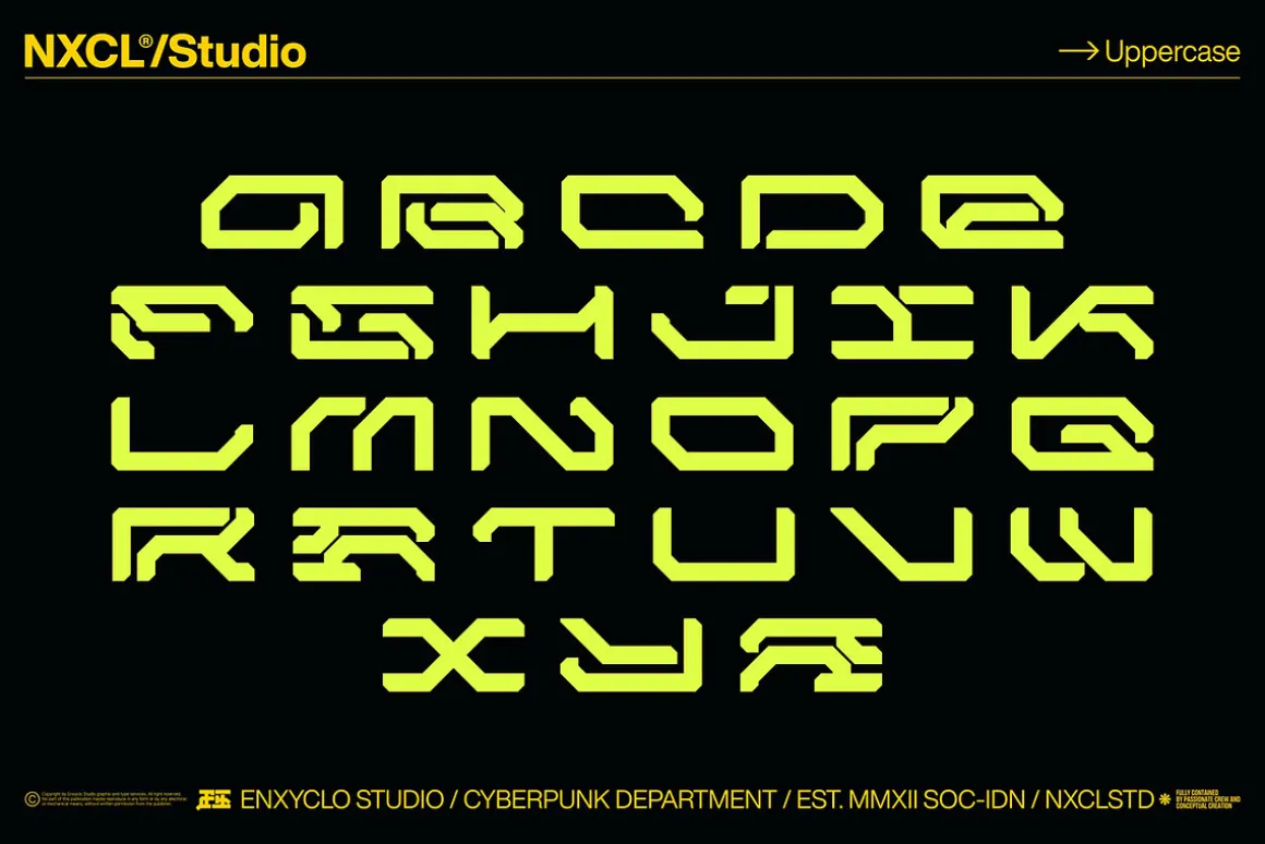 NCL GESROB - Cyberpunk Font
