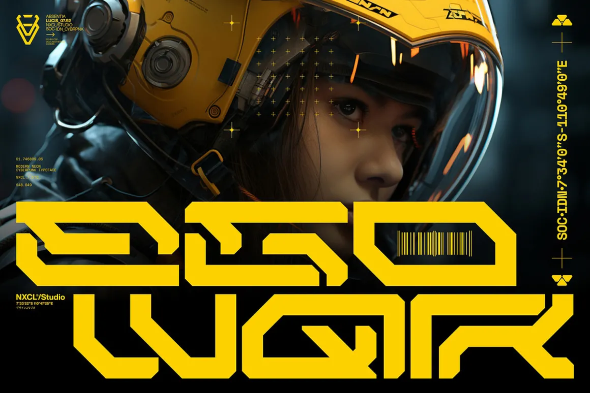 NCL GESROB - Cyberpunk Font