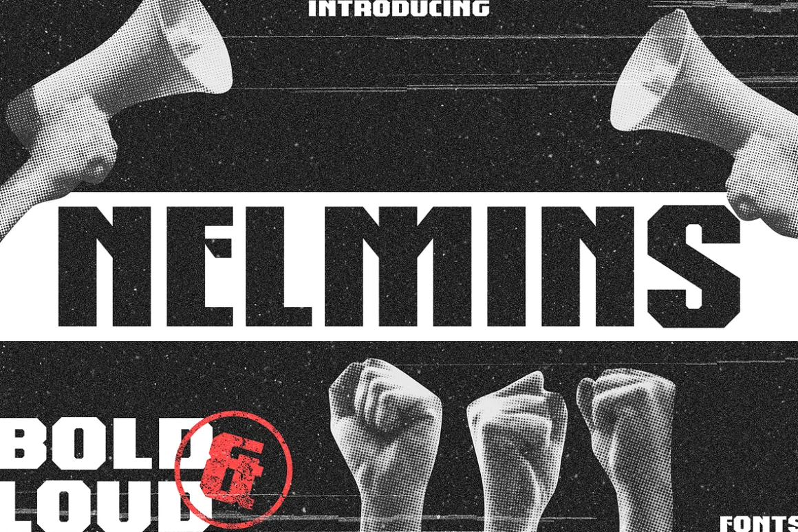 Nelmins - Bold and Loud Fonts