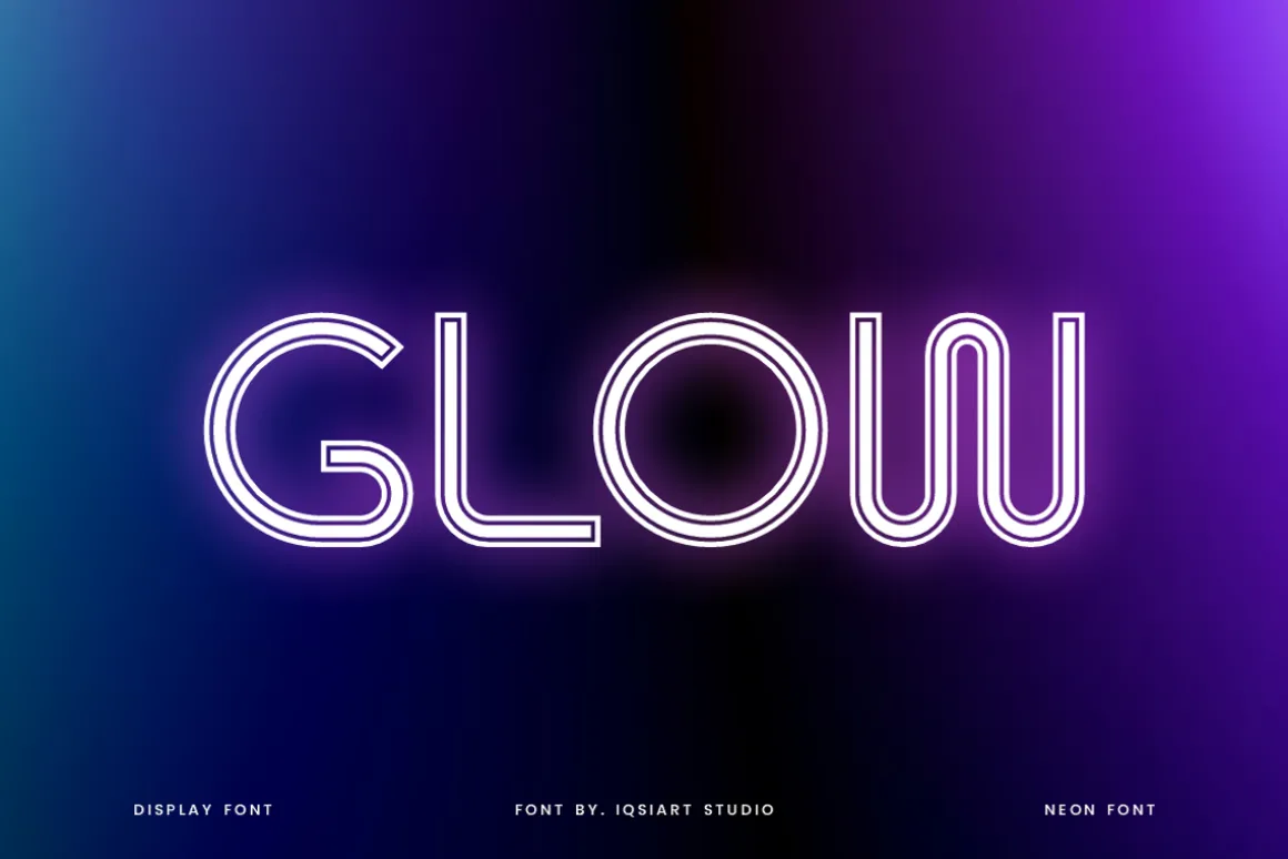 Neon Yiwe - Light Party Font