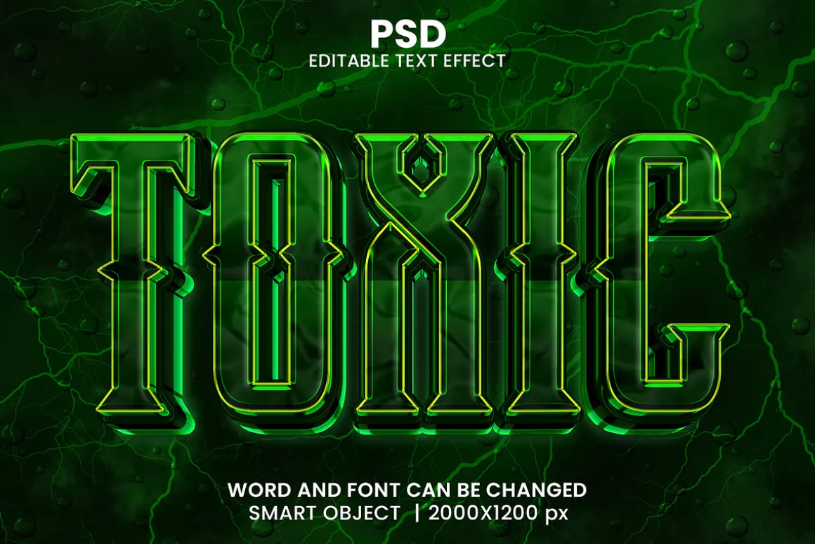 15 Neon 3d text effect font Bundle