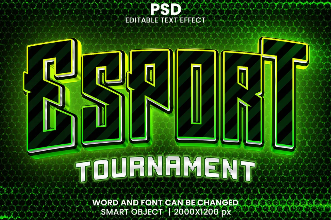 15 Neon 3d text effect font Bundle