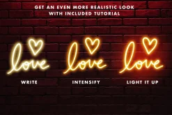 Neon Procreate Brush Kit