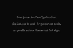 Neon Quaker - Outline Round Font