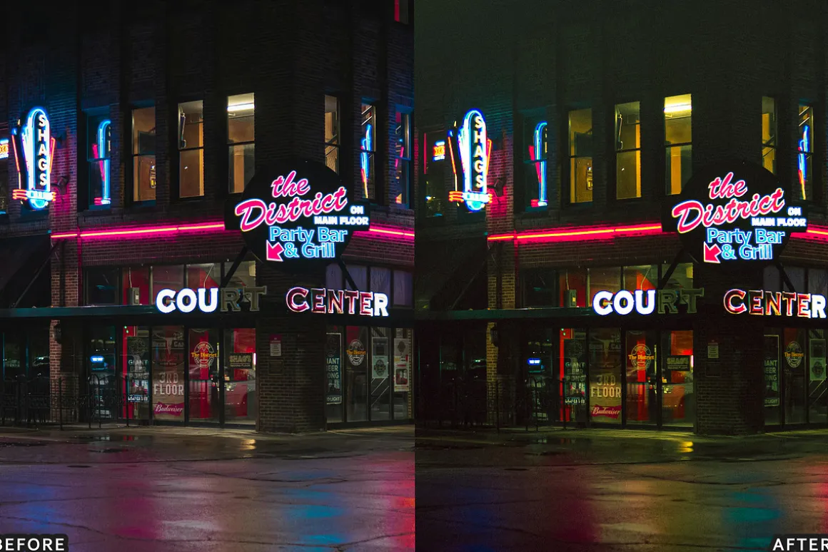 Neon Street Lightroom Presets