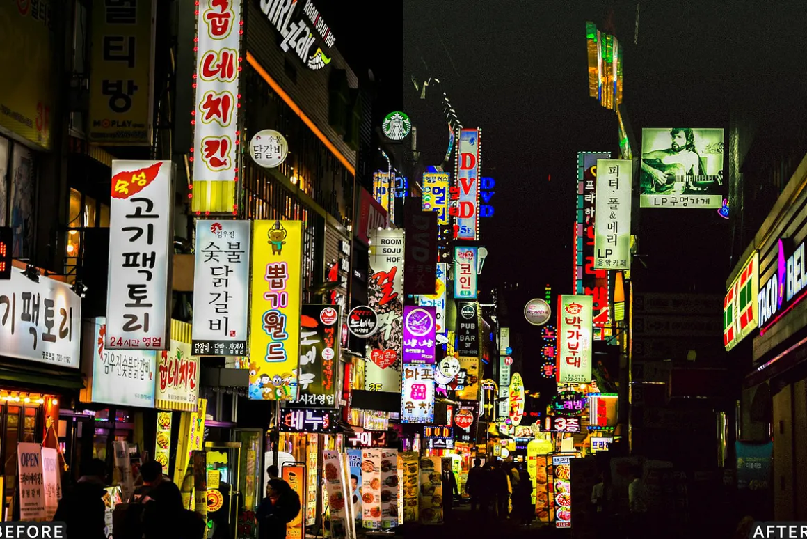 Neon Street Lightroom Presets