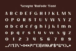 Nesyta Rafode - Stylish Retro Font