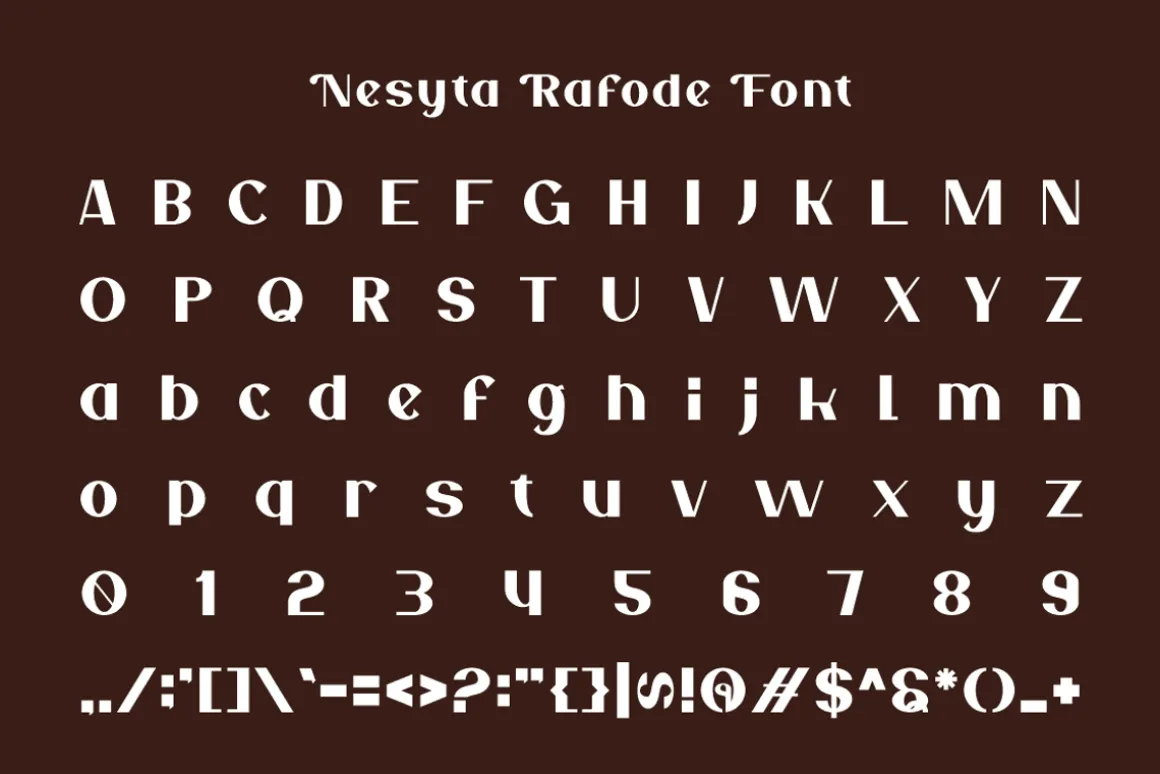 Nesyta Rafode - Stylish Retro Font