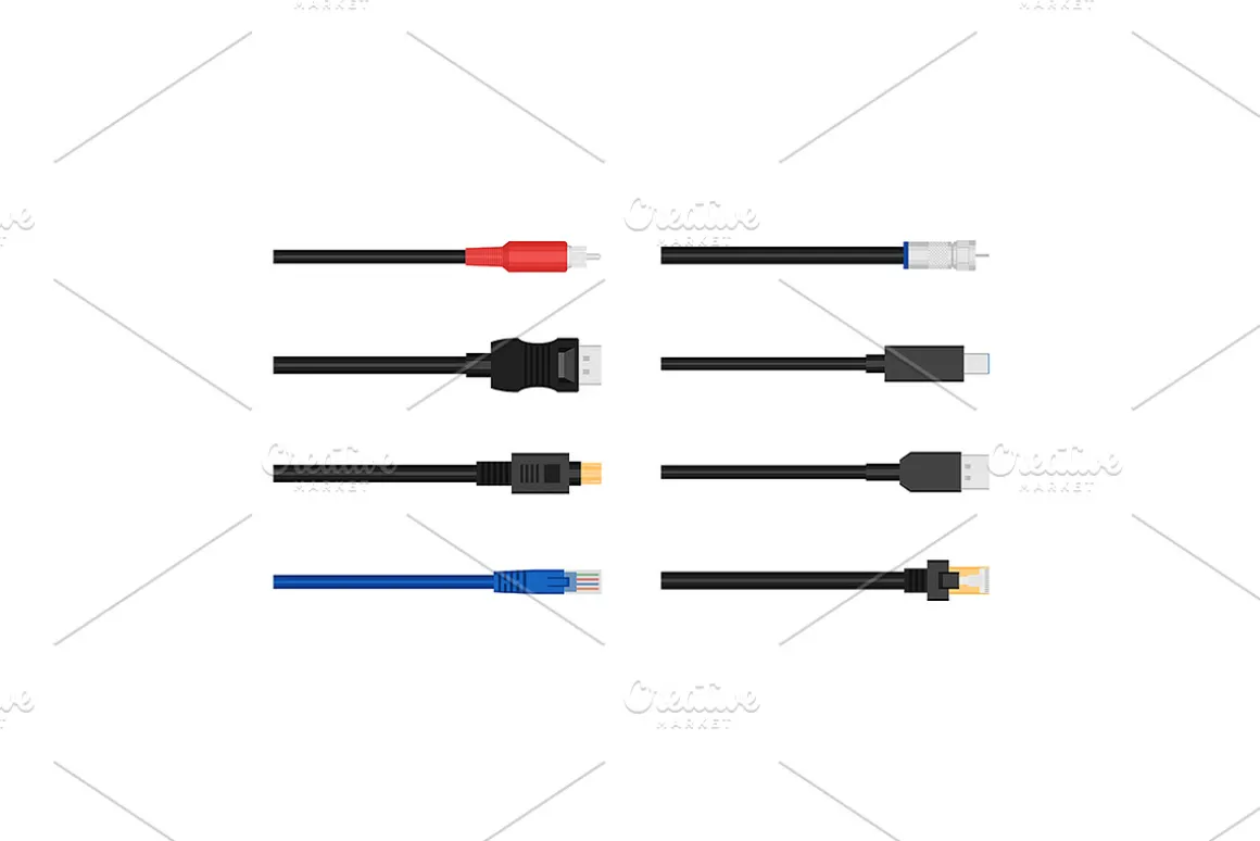 Network Data Cable Connectors Card