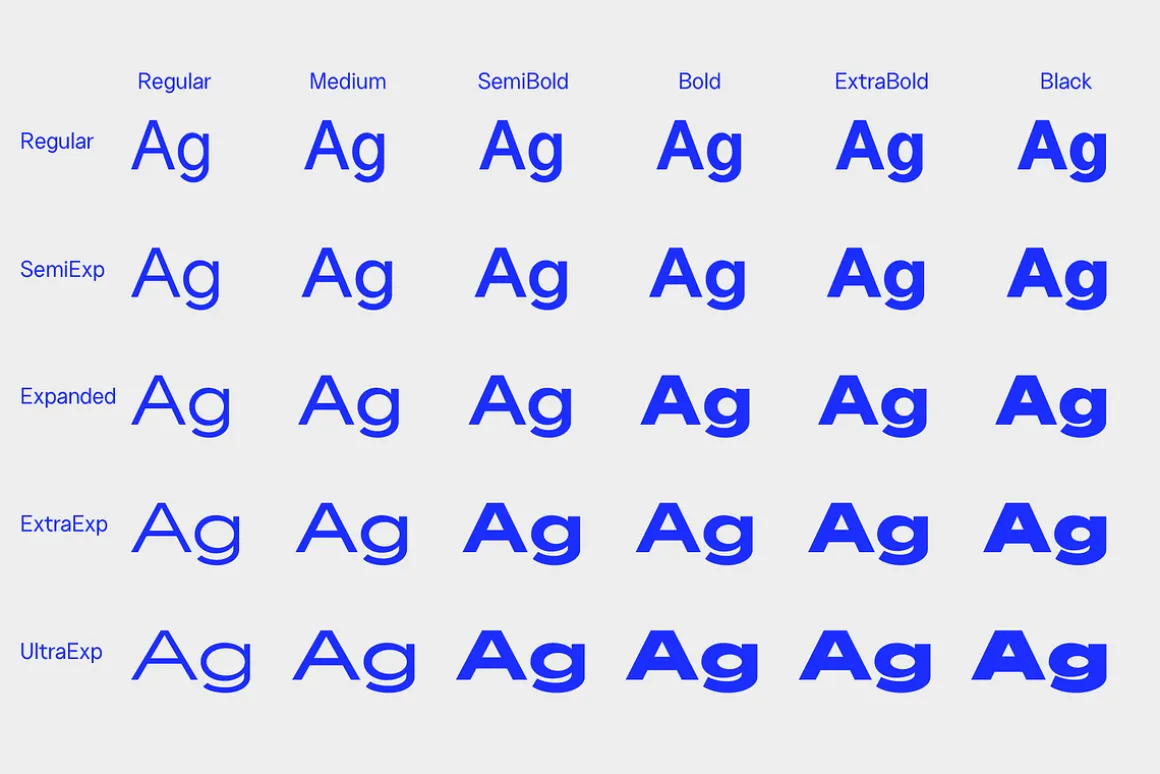 Neuething Sans Family: 30 Fonts
