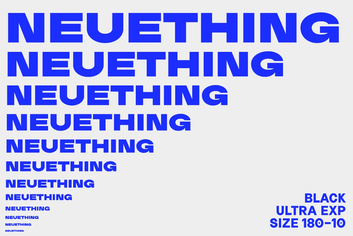 Neuething Sans Family: 30 Fonts