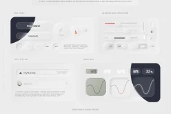 Neumorphism + Glassmorphism UI Kit