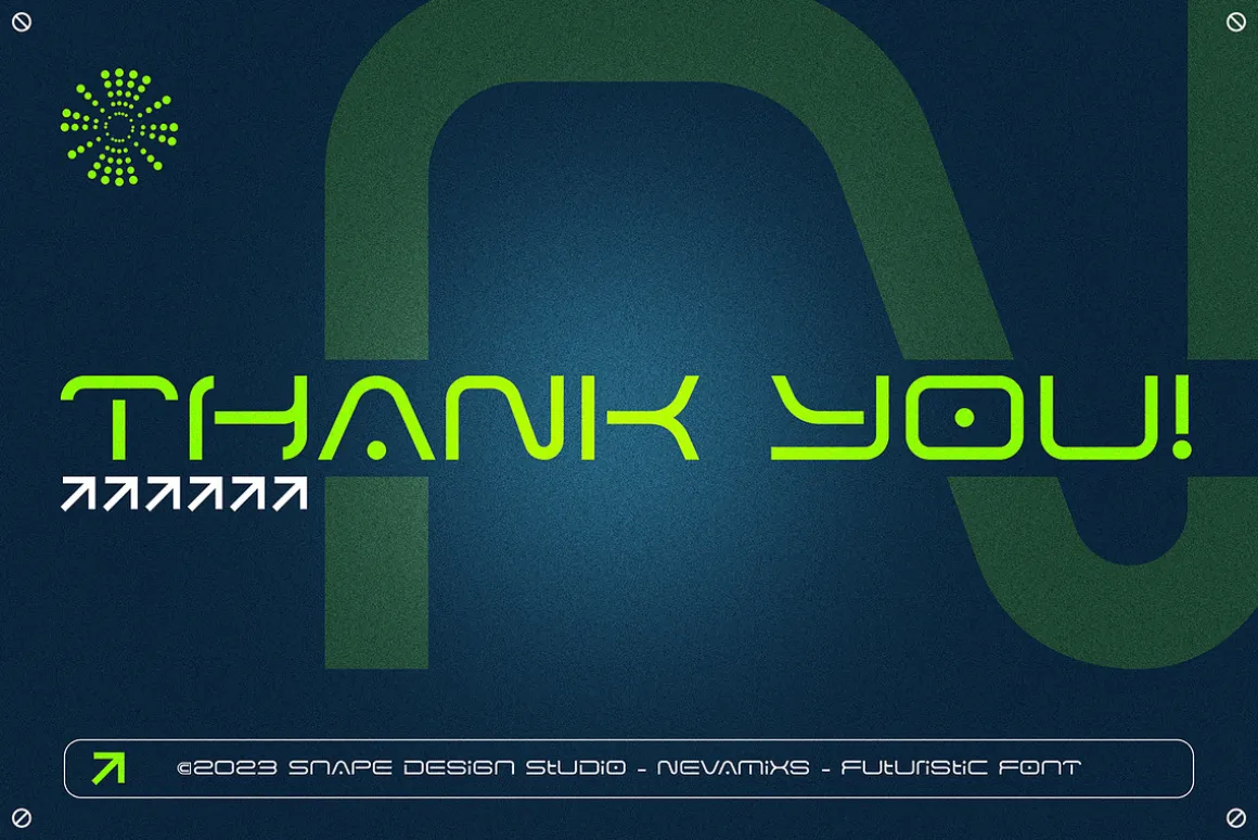 Nevamixs - Futuristic Font