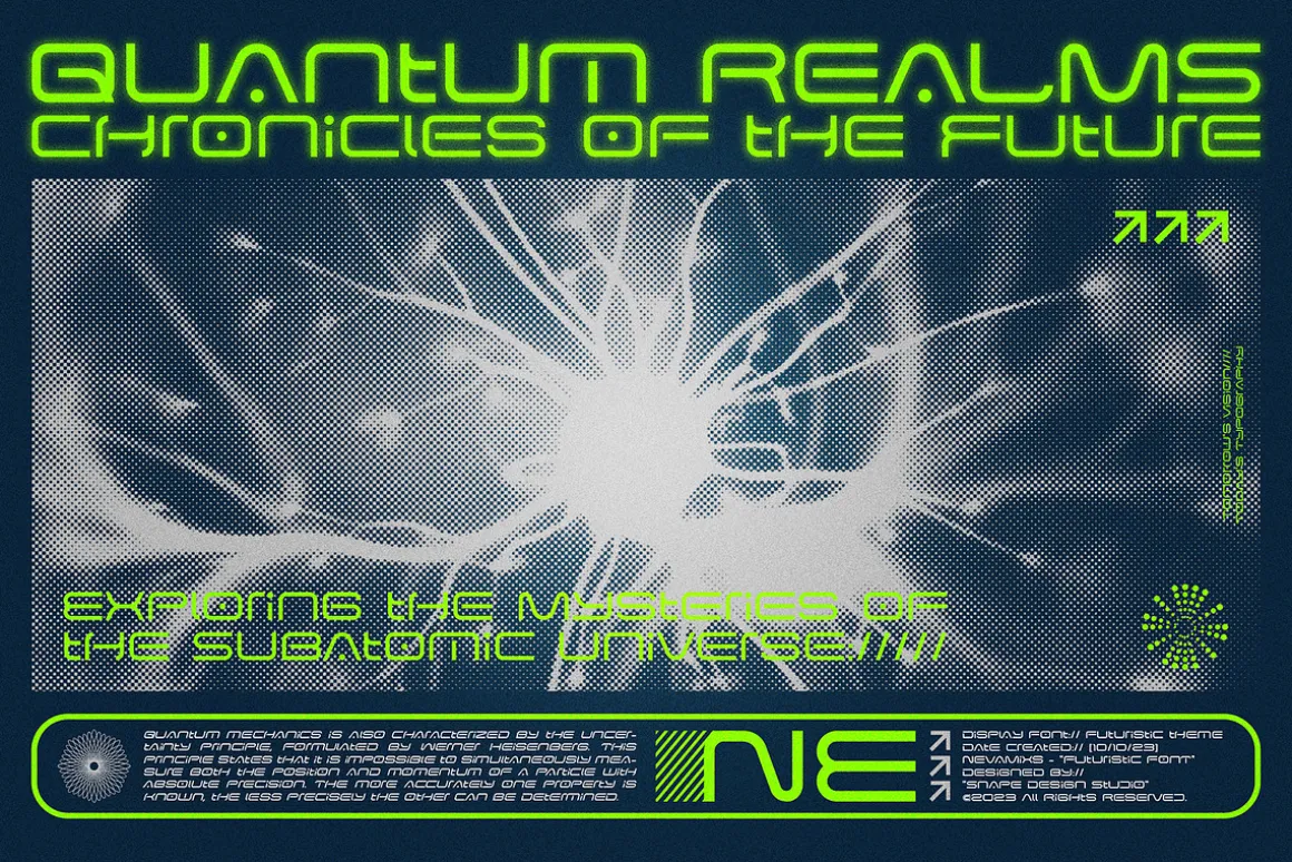 Nevamixs - Futuristic Font