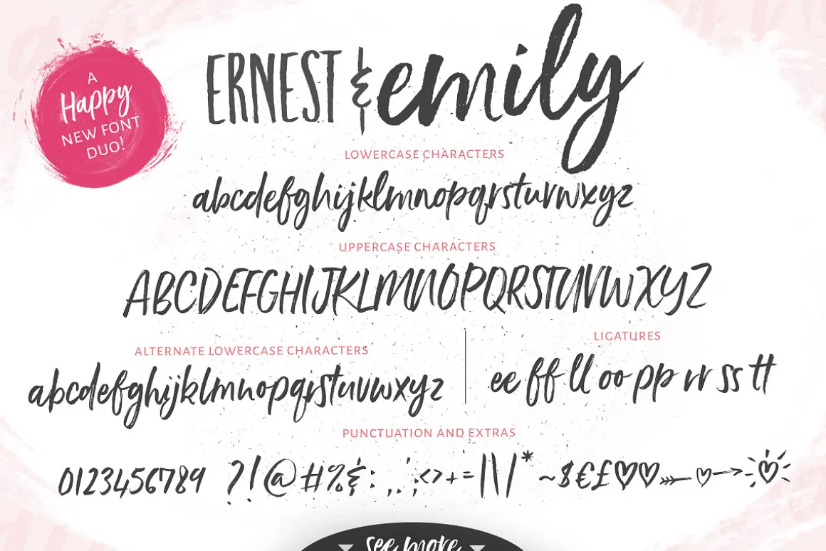 NEW!Ernest & Emily Font Duo